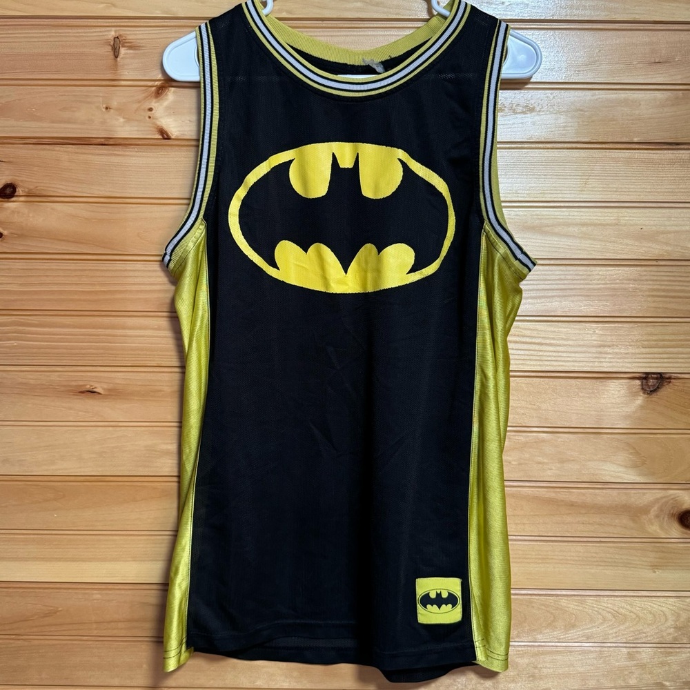 Batman Black and Yellow Sleeveless Jersey Shirt